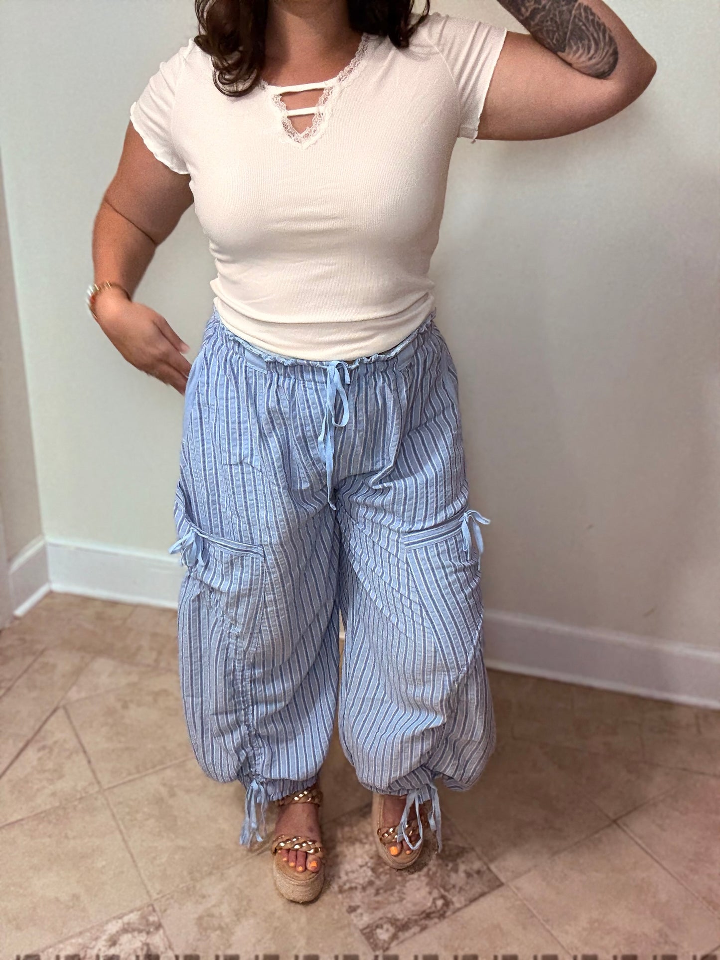 Cloud Cruiser Pants – Blue Stripe