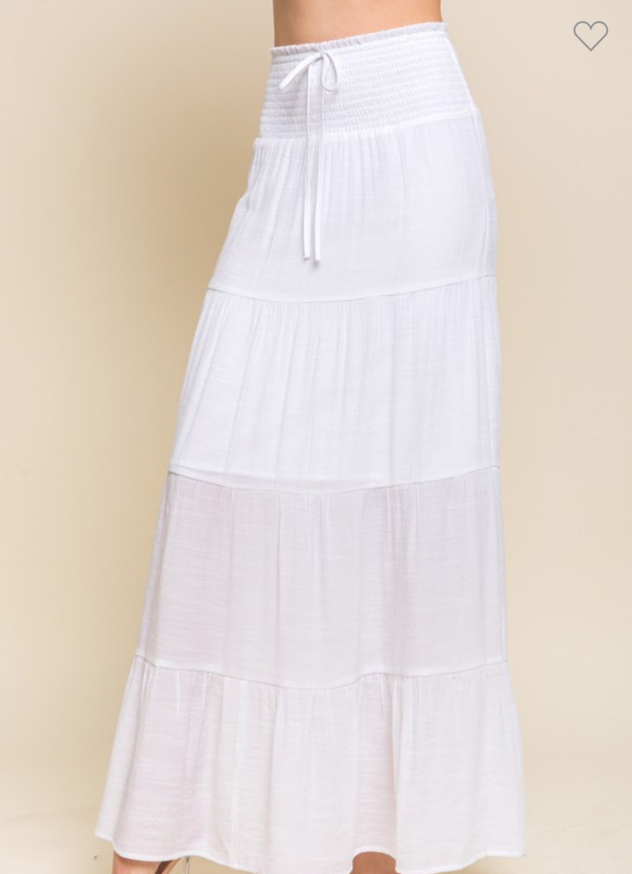 White Maxi Skirt