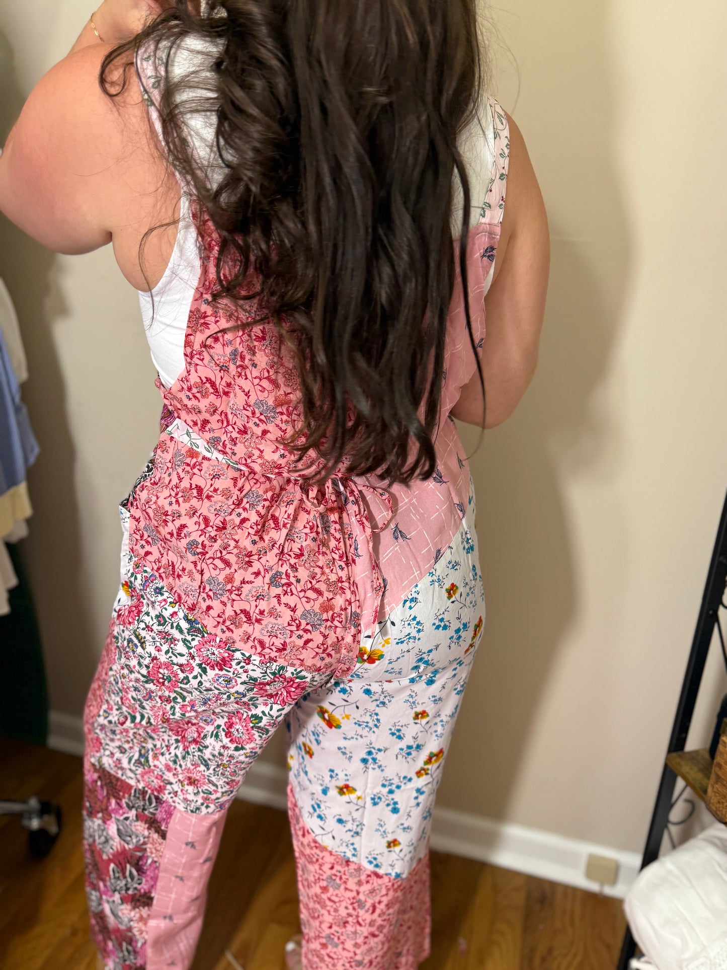 Petal Patch Overalls – Boho Floral Mix L/XL