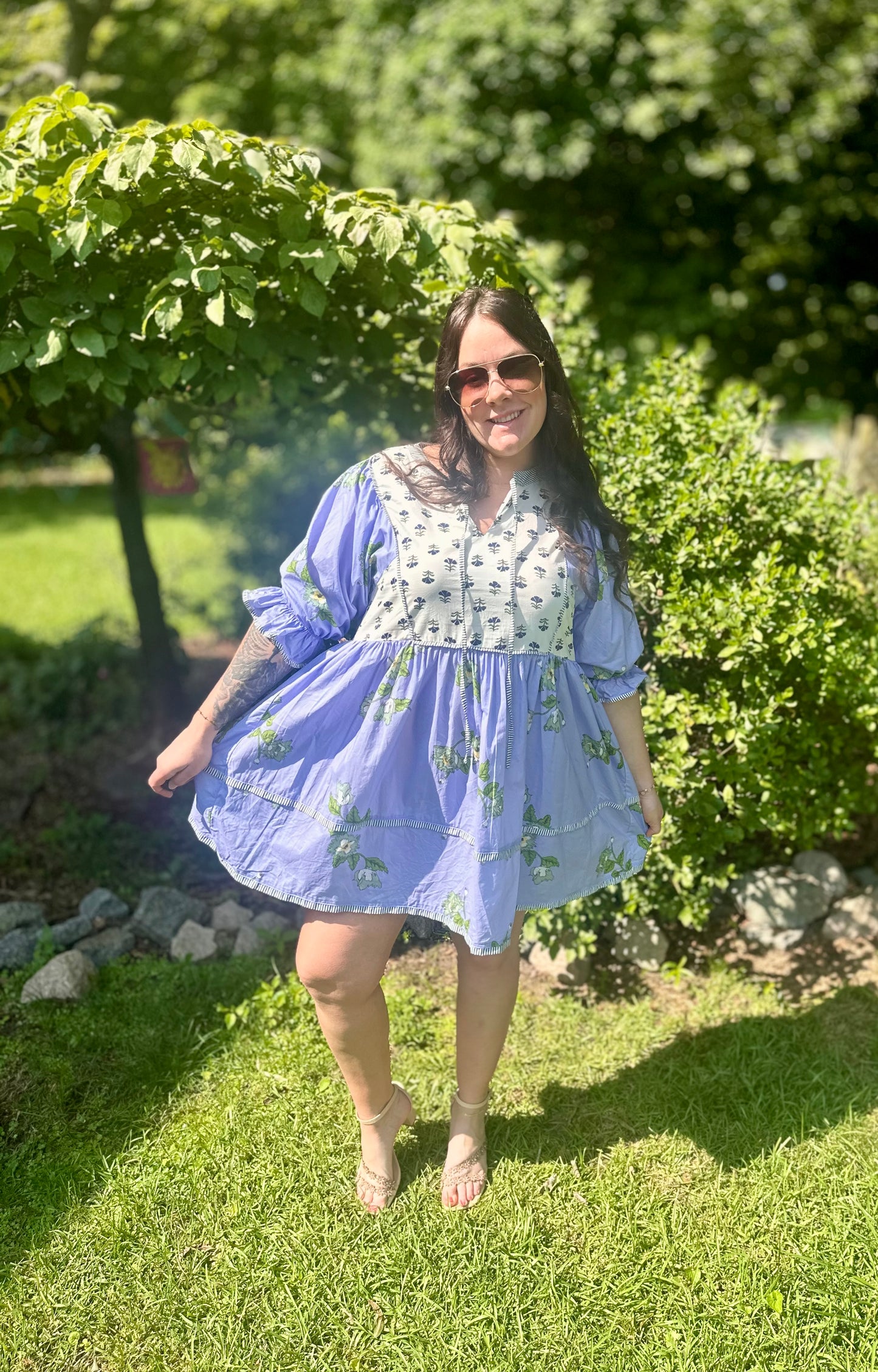 Periwinkle Picnic Dress
