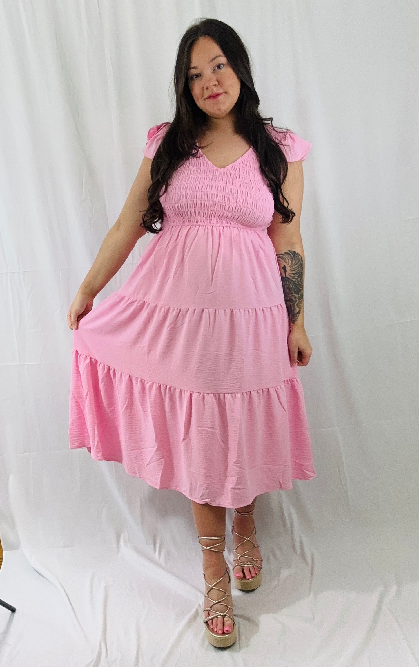 Soft Blush Meadow Dress