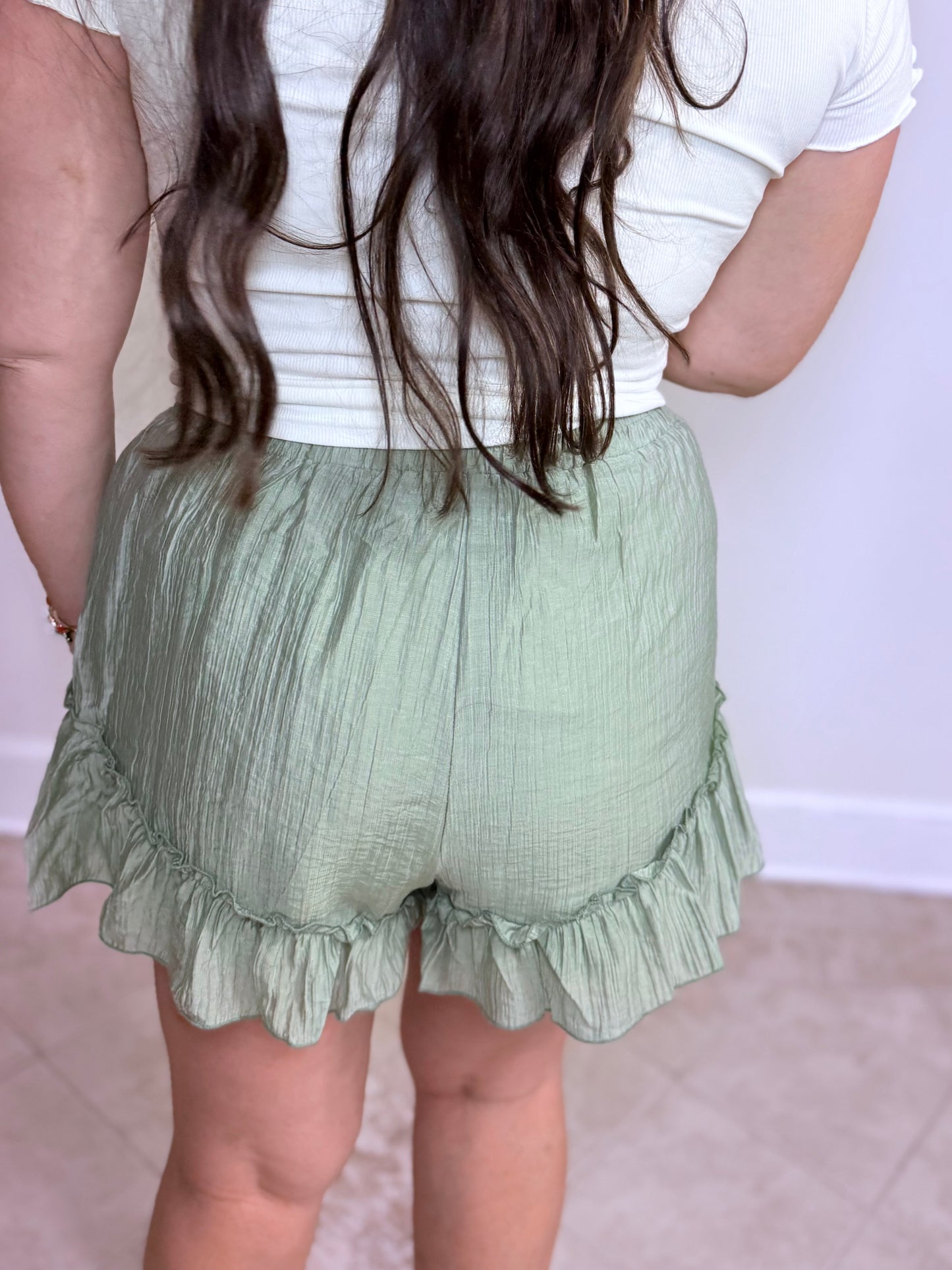 Sage & Sass Ruffle Shorts