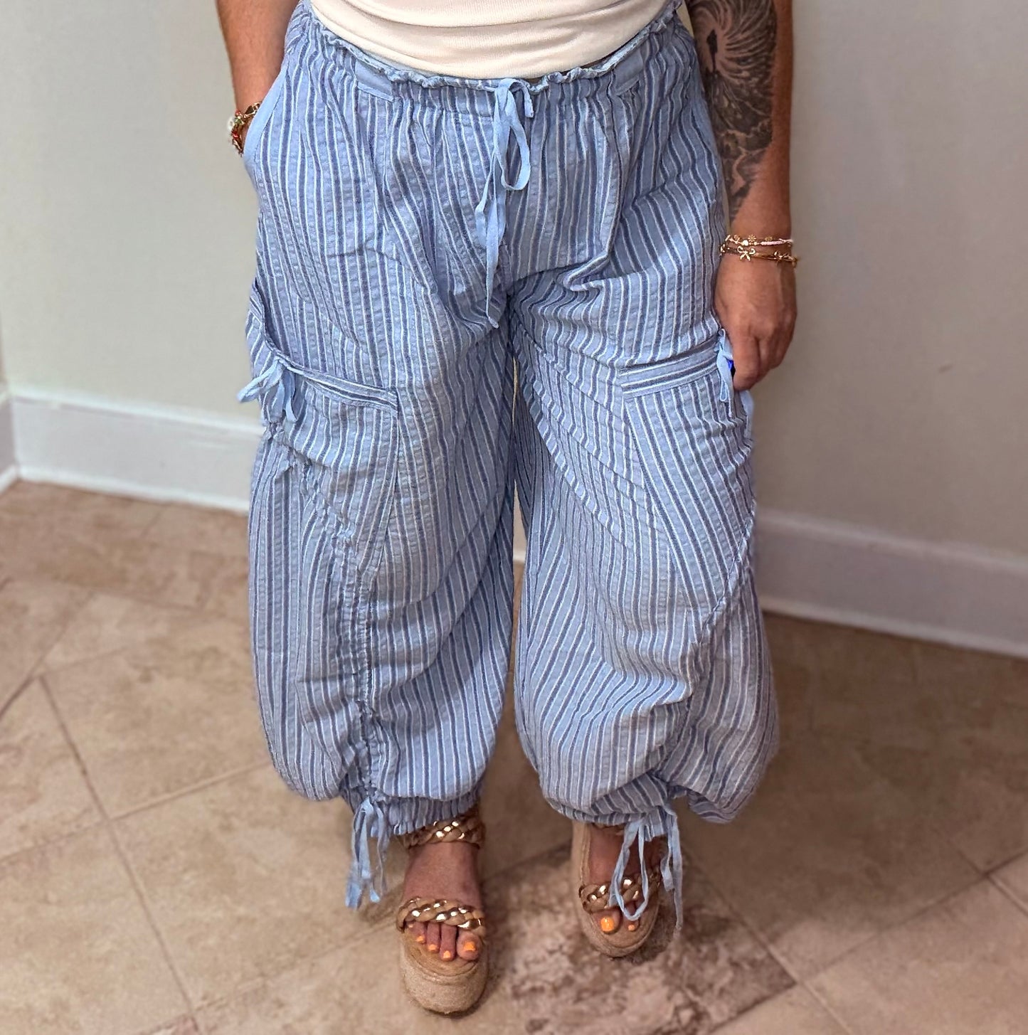 Cloud Cruiser Pants – Blue Stripe