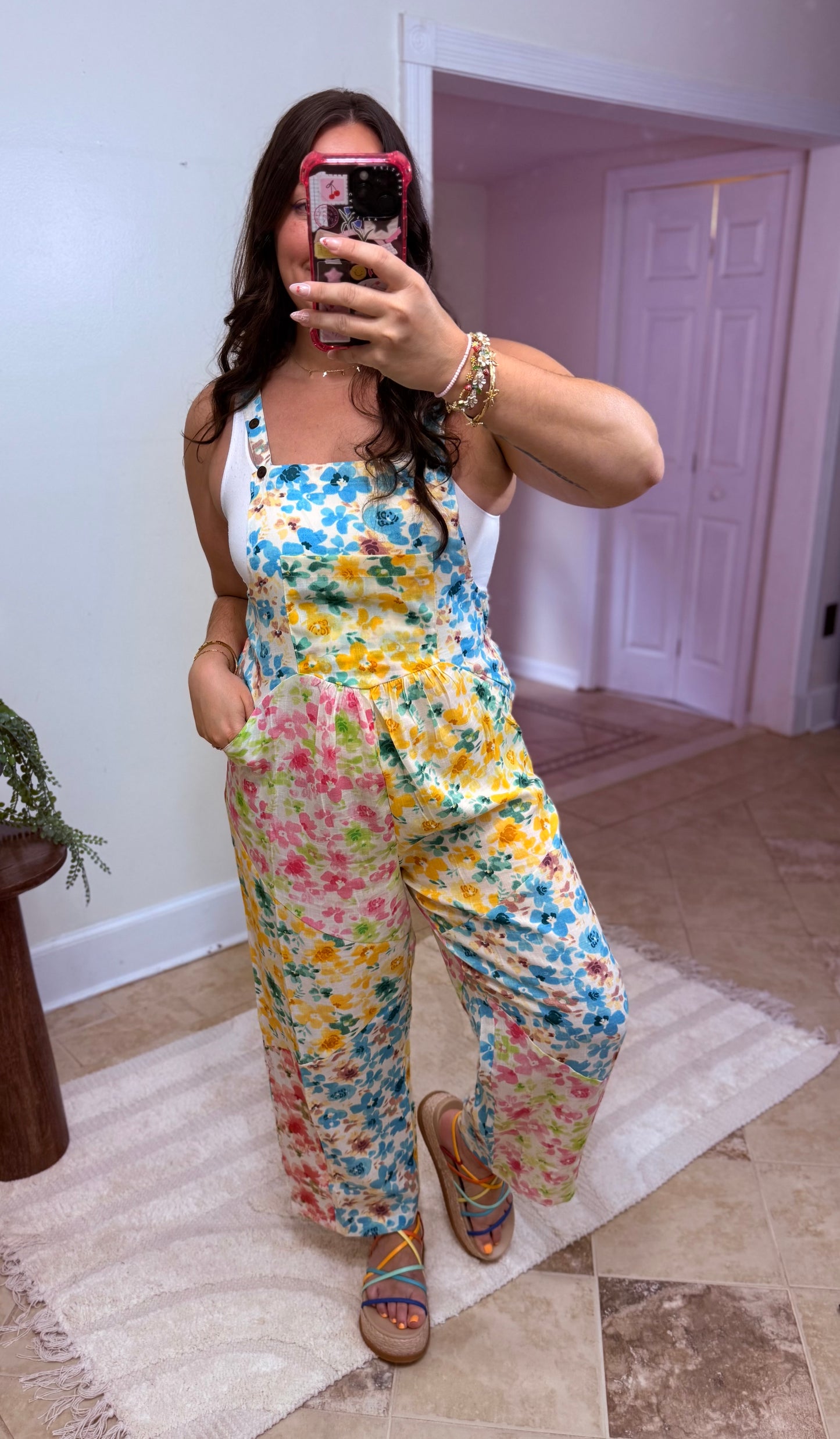 Confetti Garden Overalls