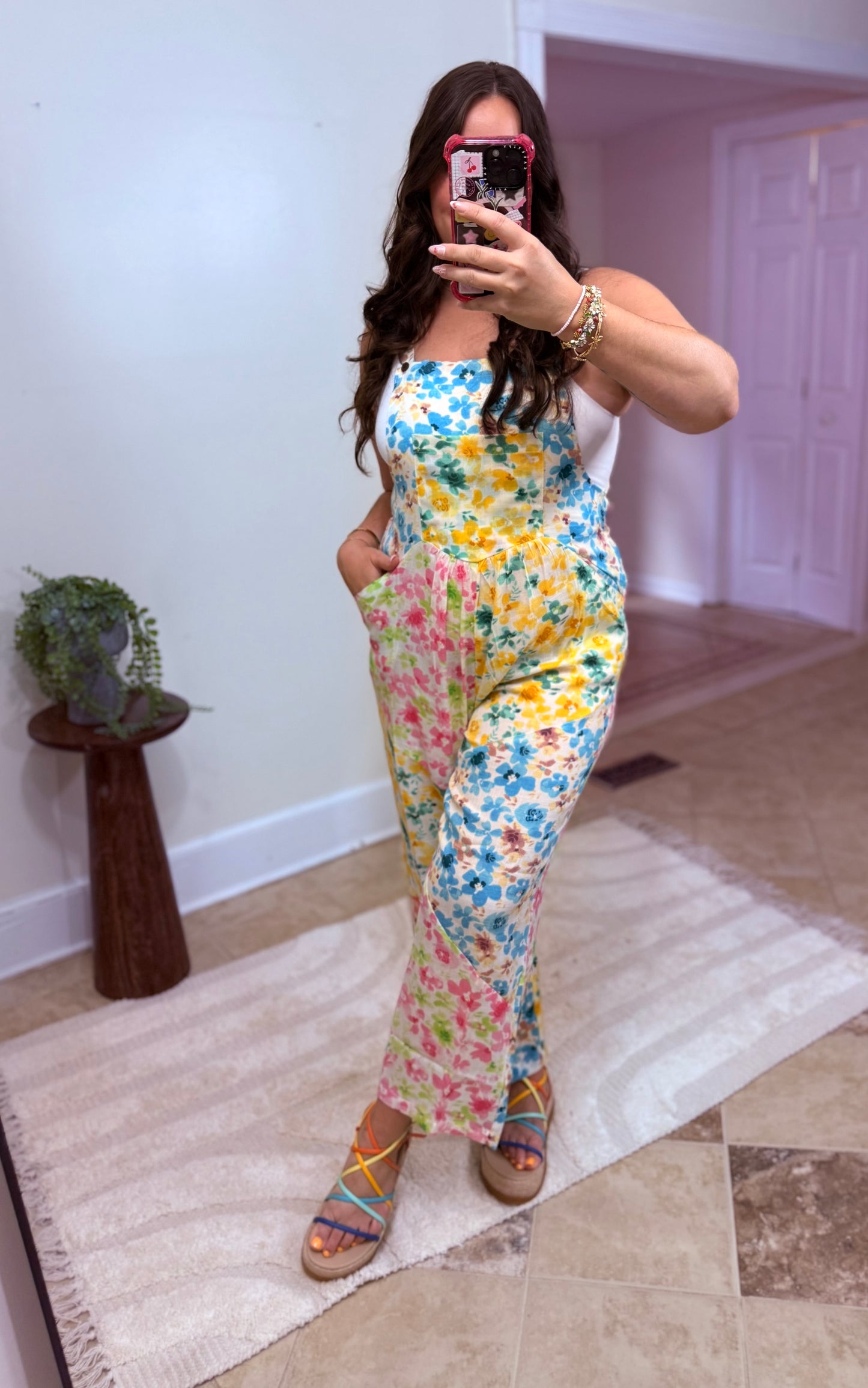Confetti Garden Overalls