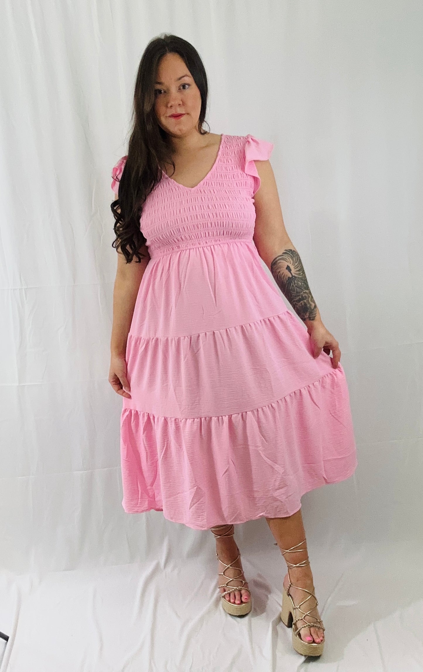 Soft Blush Meadow Dress
