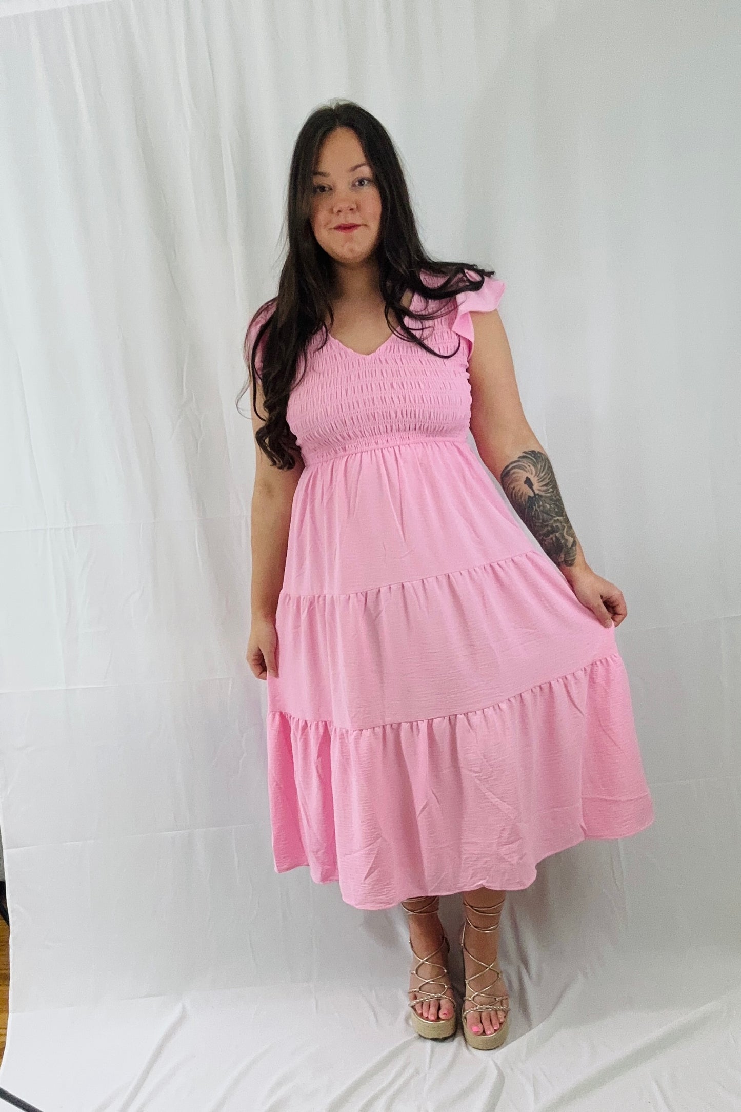 Soft Blush Meadow Dress