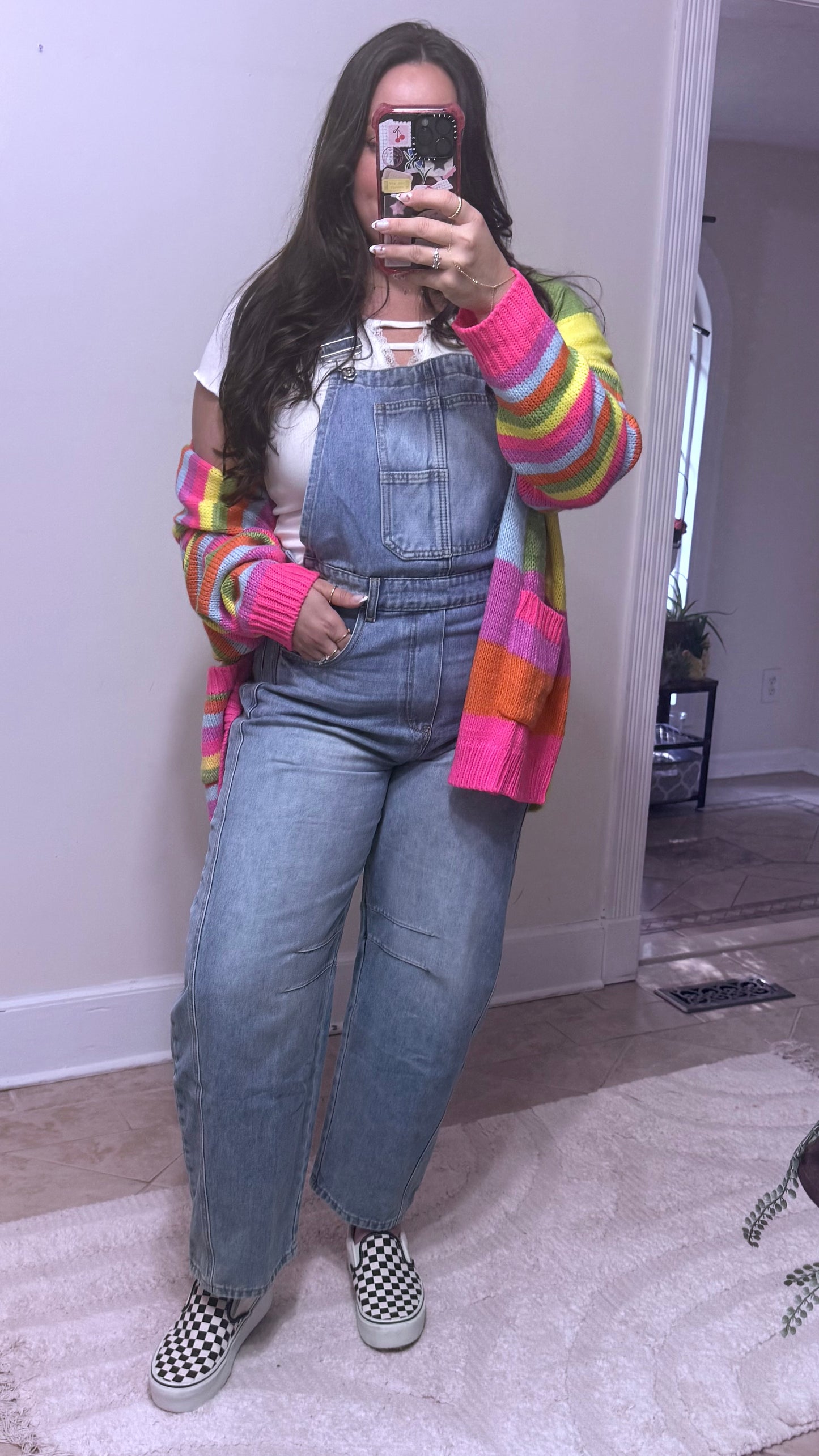 Barrel Fit Denim Overalls