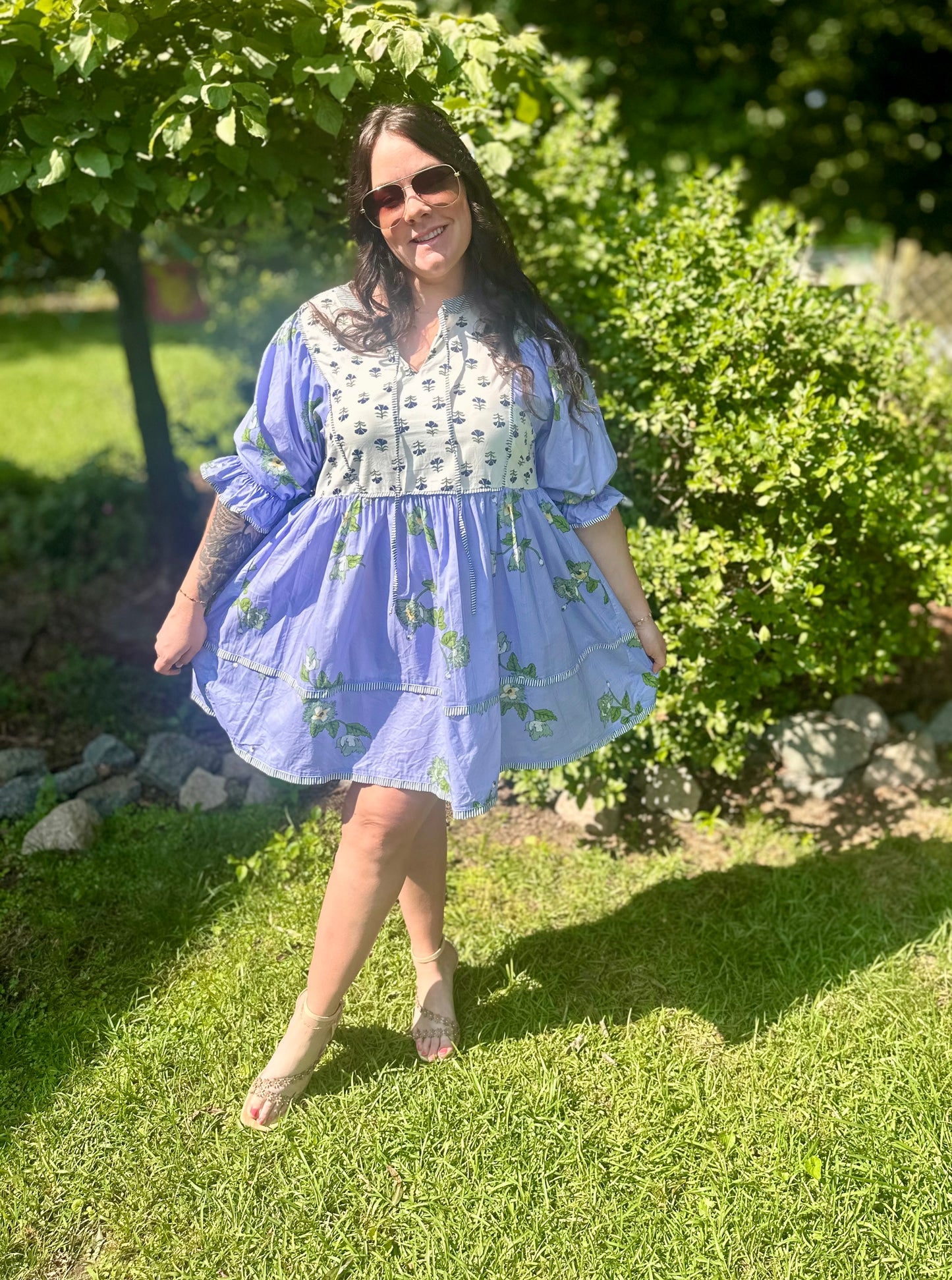 Periwinkle Picnic Dress