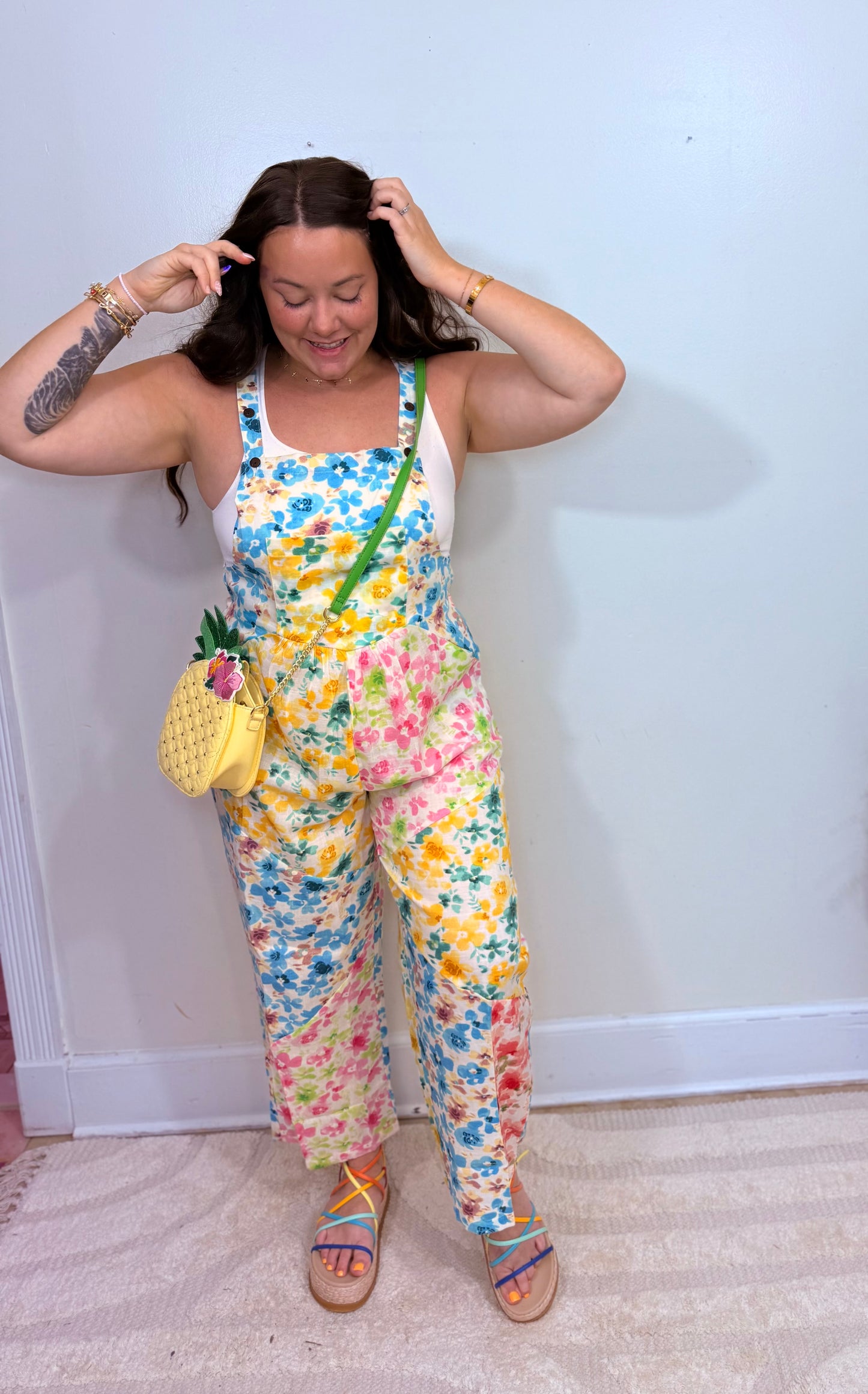 Confetti Garden Overalls
