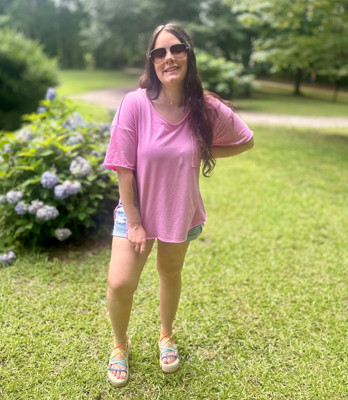 Pink Boyfriend Tee
