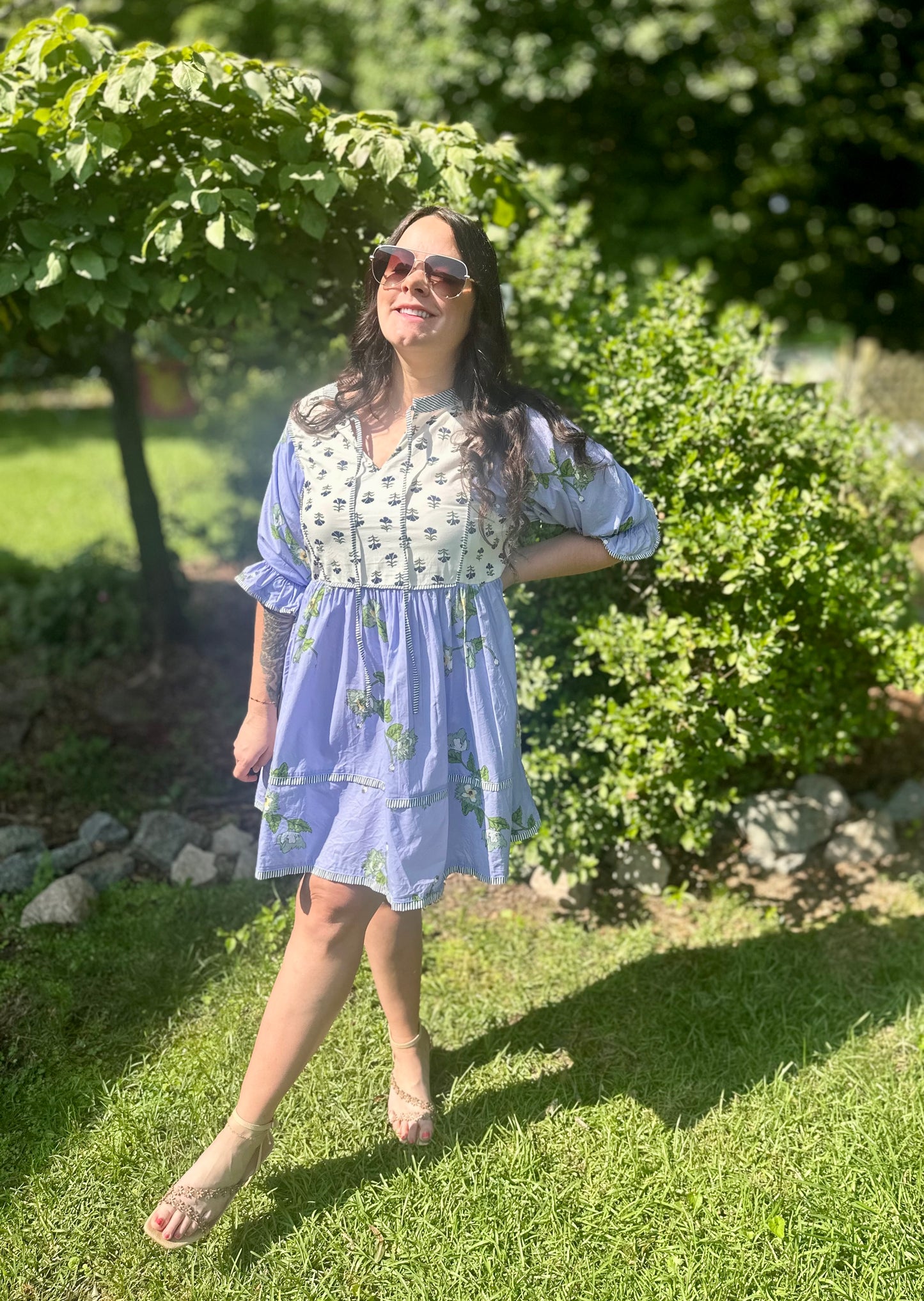 Periwinkle Picnic Dress