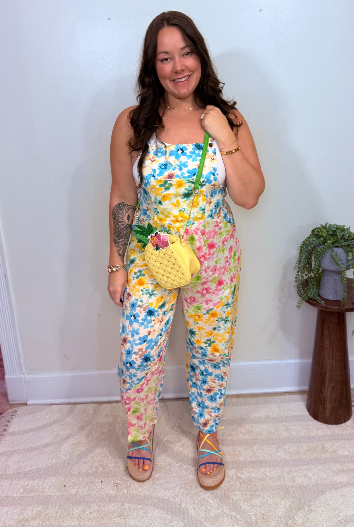 Confetti Garden Overalls