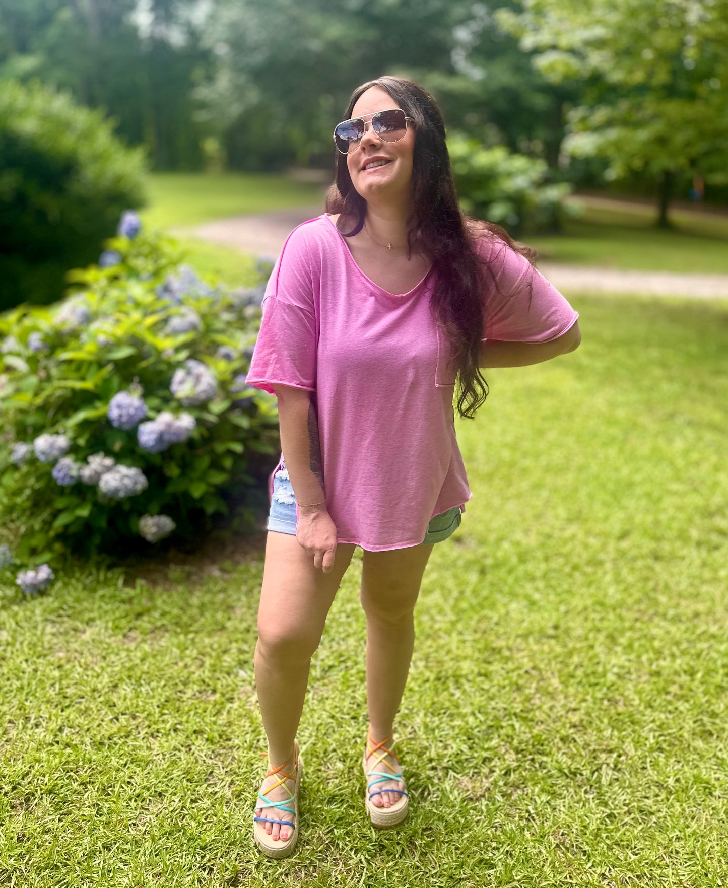 Pink Boyfriend Tee