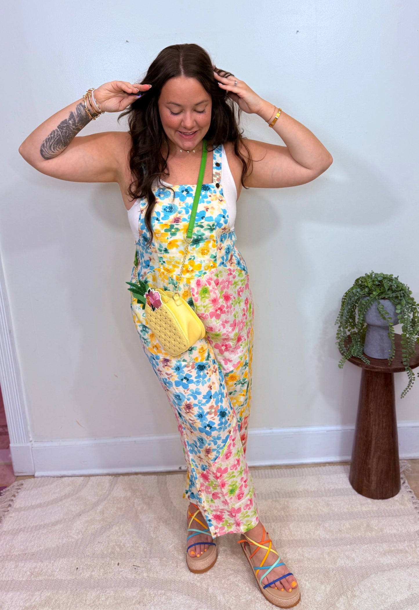 Confetti Garden Overalls