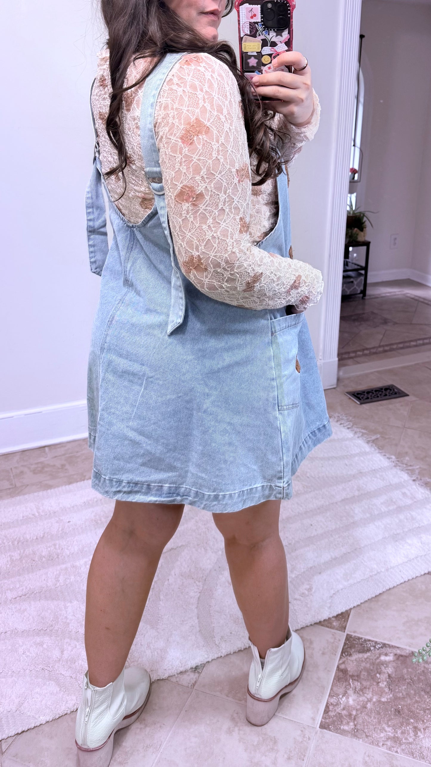 Teddy Love Denim Jumper