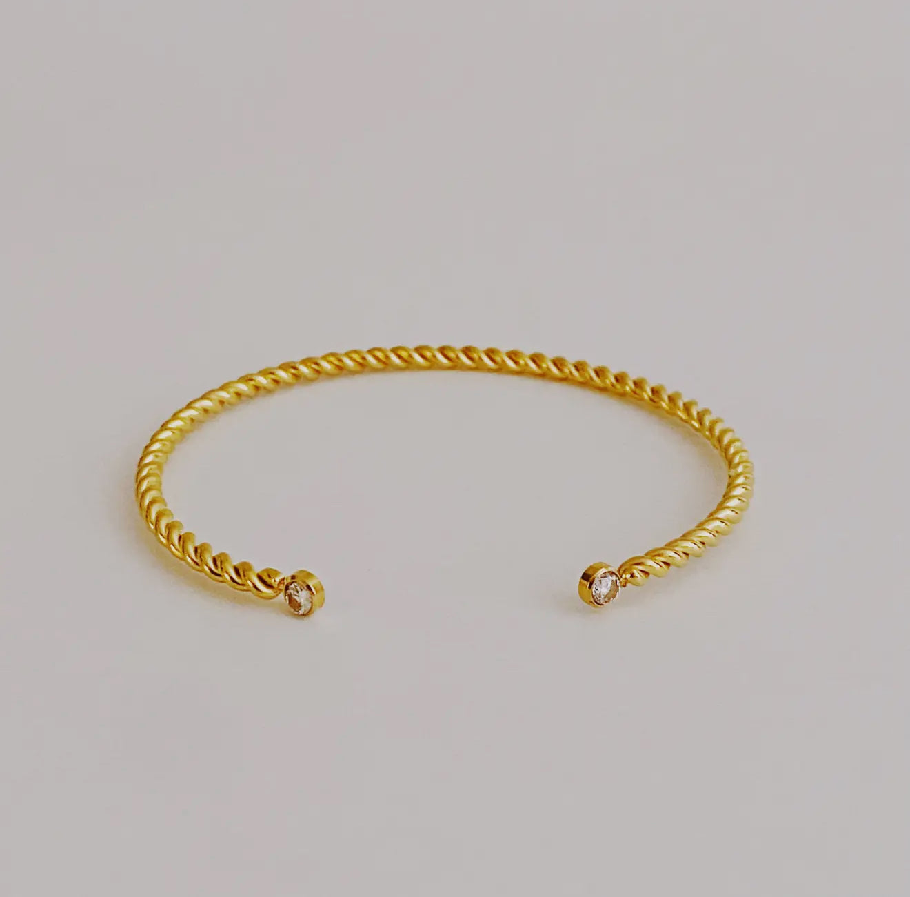 Open Cuff Gold Bracelet