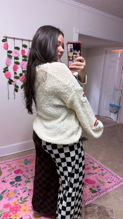 Chasing Rainbows Cardigan – Chunky Knit Rainbow Sweater