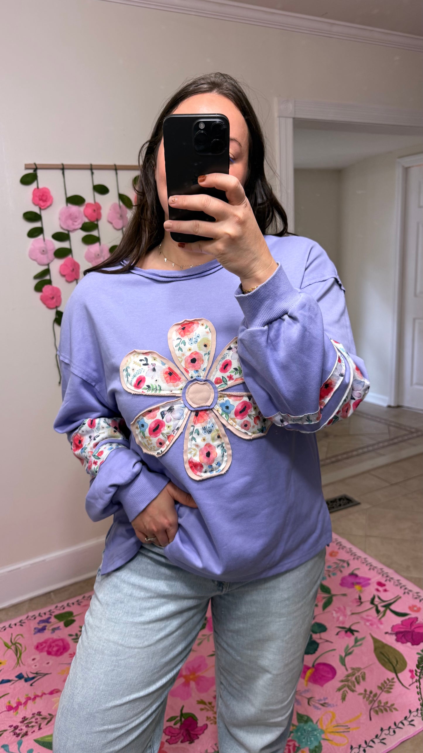 Petal Patch Pullover