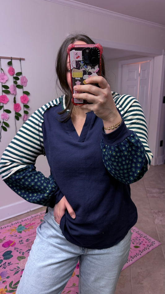 🌼 Wildflower Stripe Top