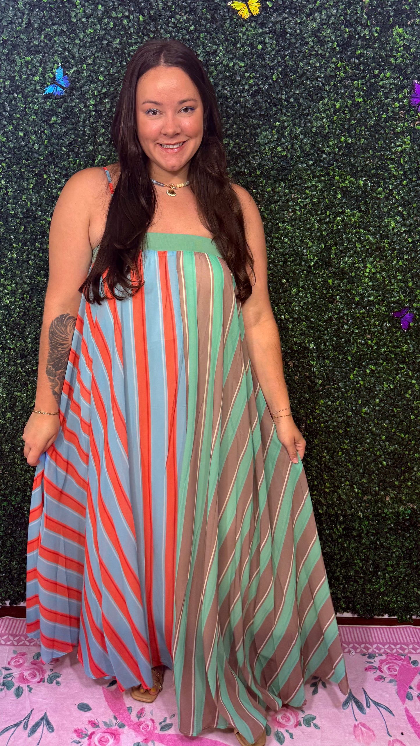 Serafina Striped Maxi