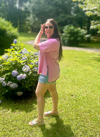 Pink Boyfriend Tee