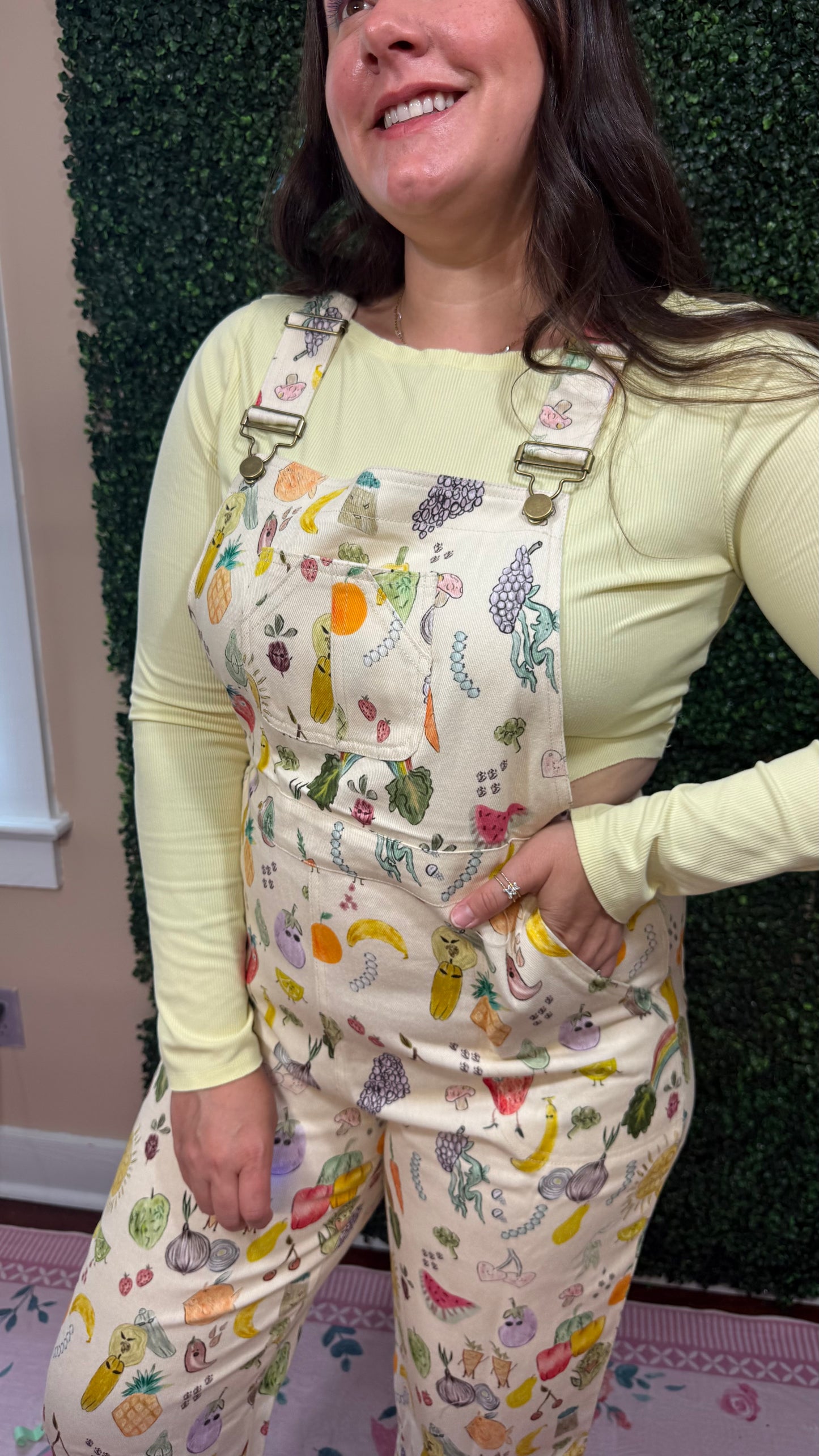 Cherries + Berries Overalls
