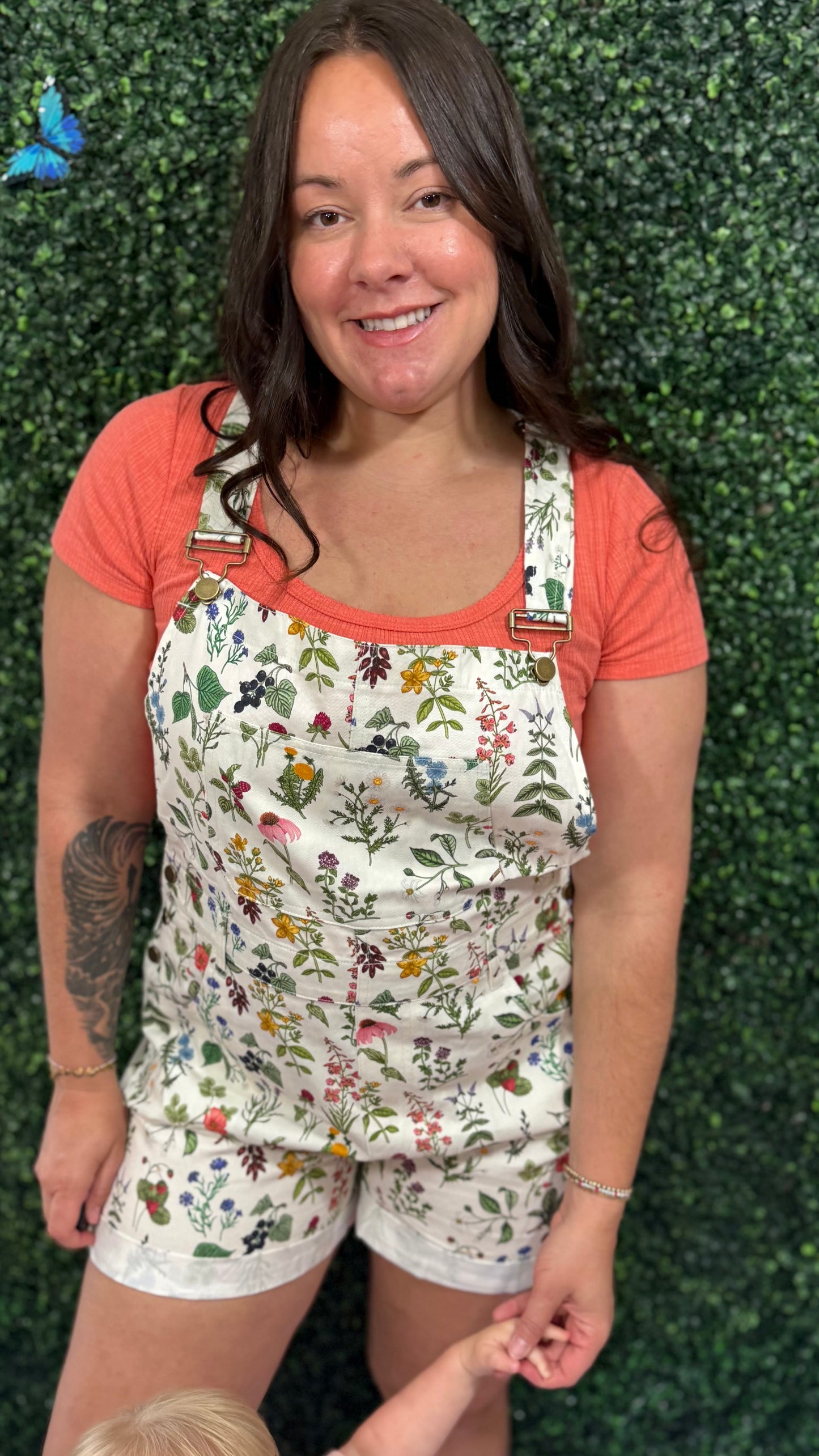 GARDEN PRINT SHORTALLS (S-XL)
