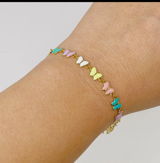 Linked Butterflies Bracelet