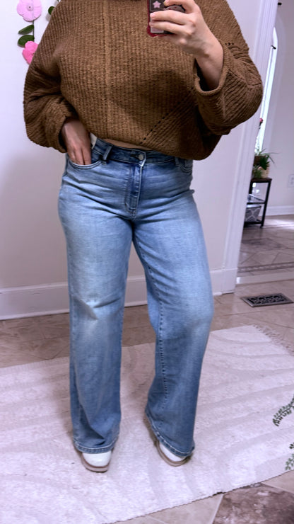 Judy Blue Vintage Wide Leg Jeans