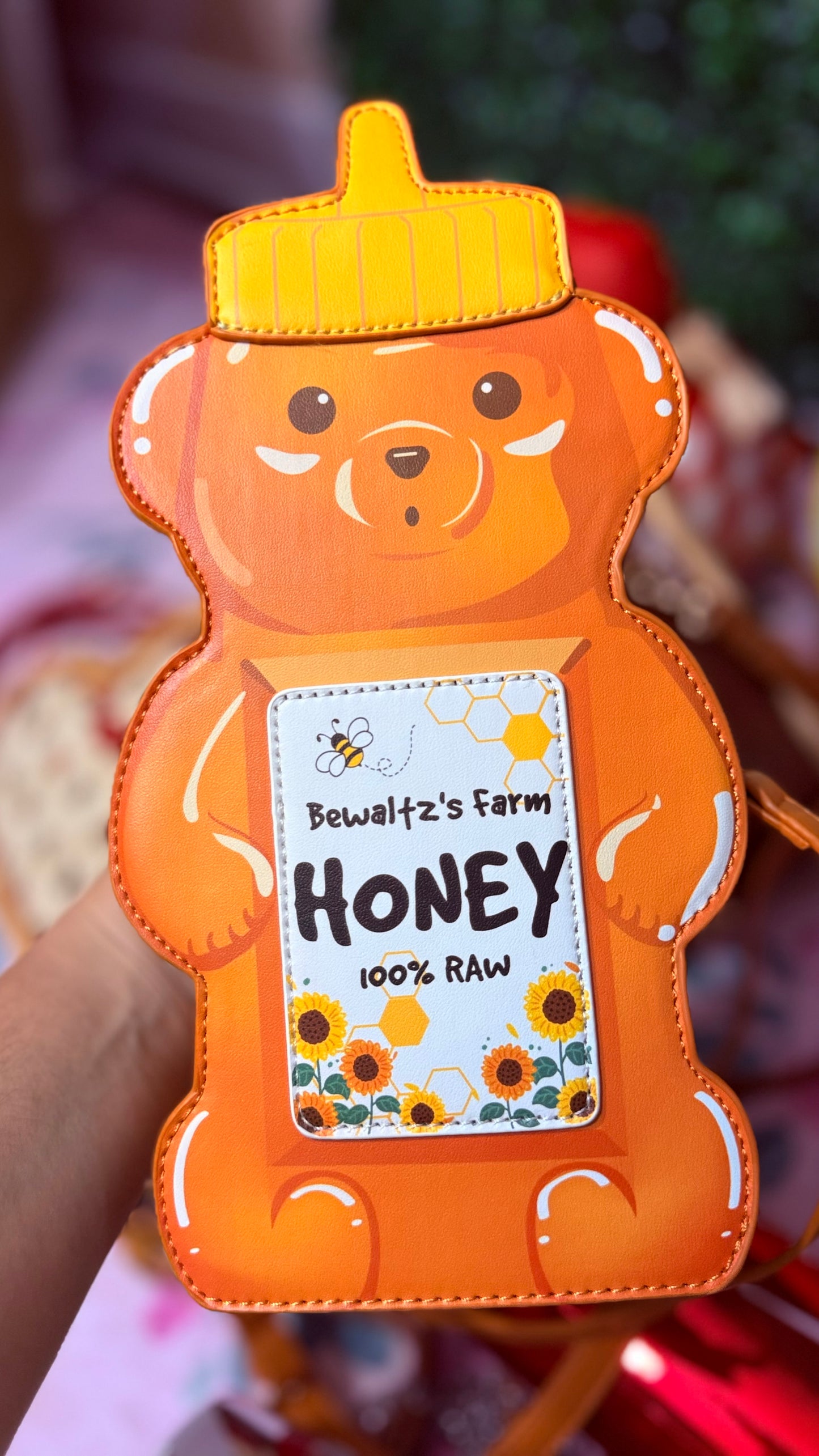 Honey Bear Bottle Crossbody
