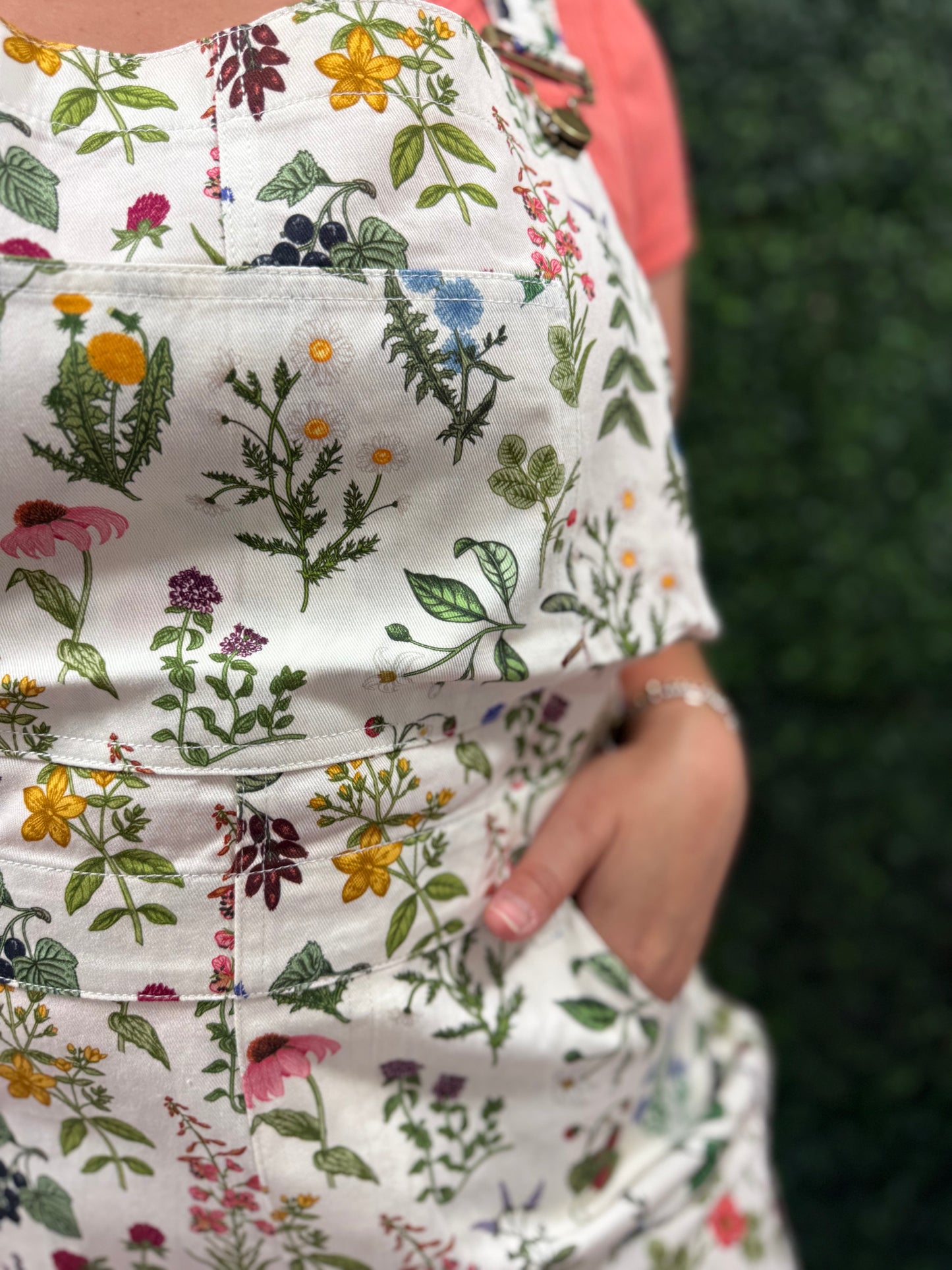 GARDEN PRINT SHORTALLS (S-XL)