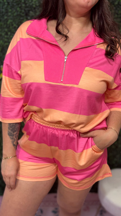 Orange Crush Shorts Set (S-XL)