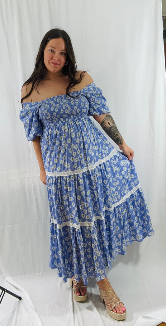 Blue in Bloom Dress
