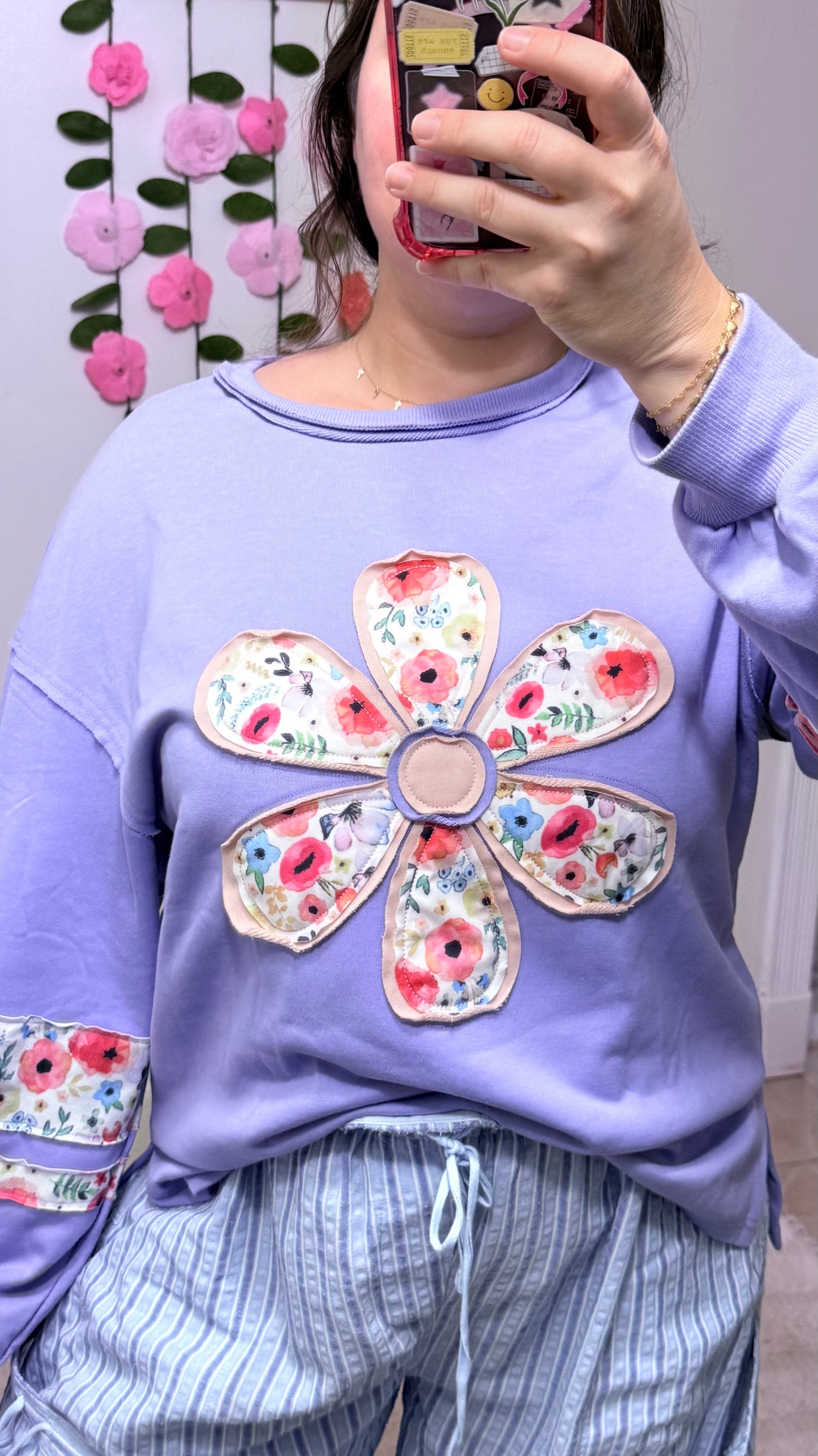 Petal Patch Pullover
