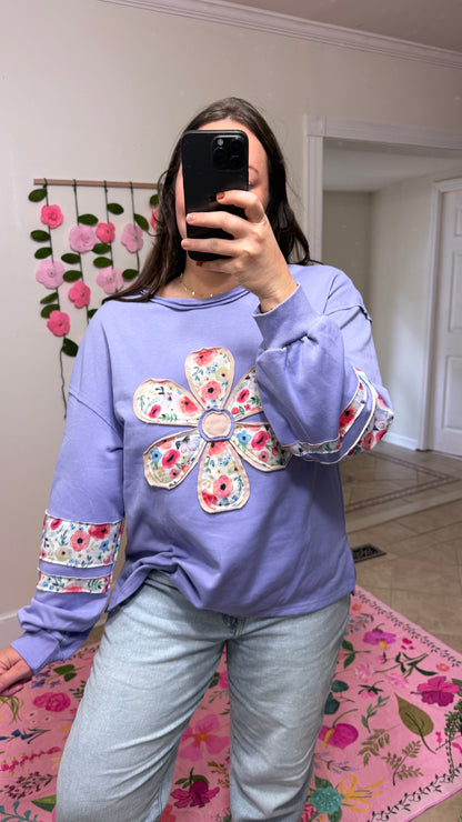 Petal Patch Pullover