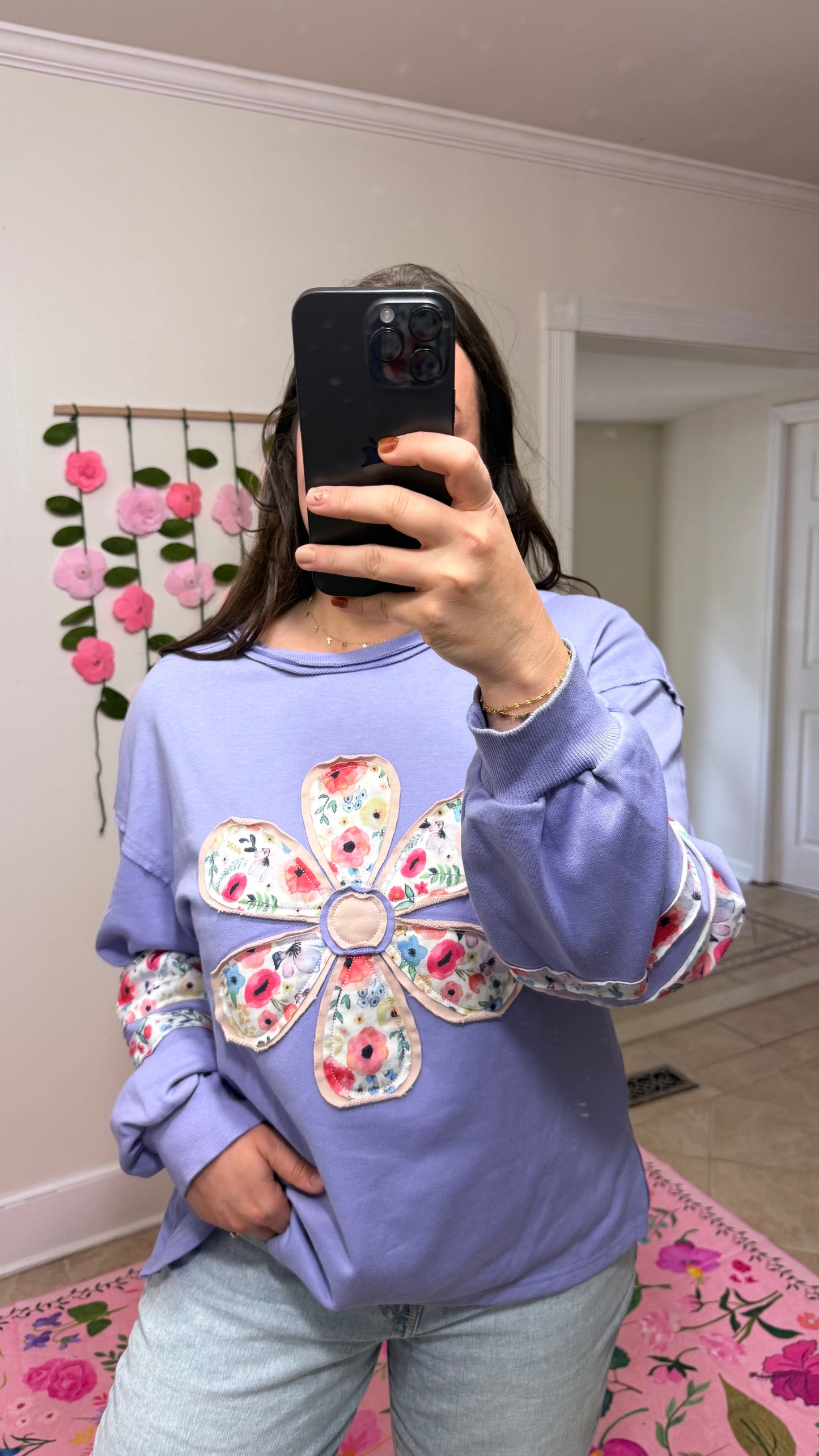 Petal Patch Pullover
