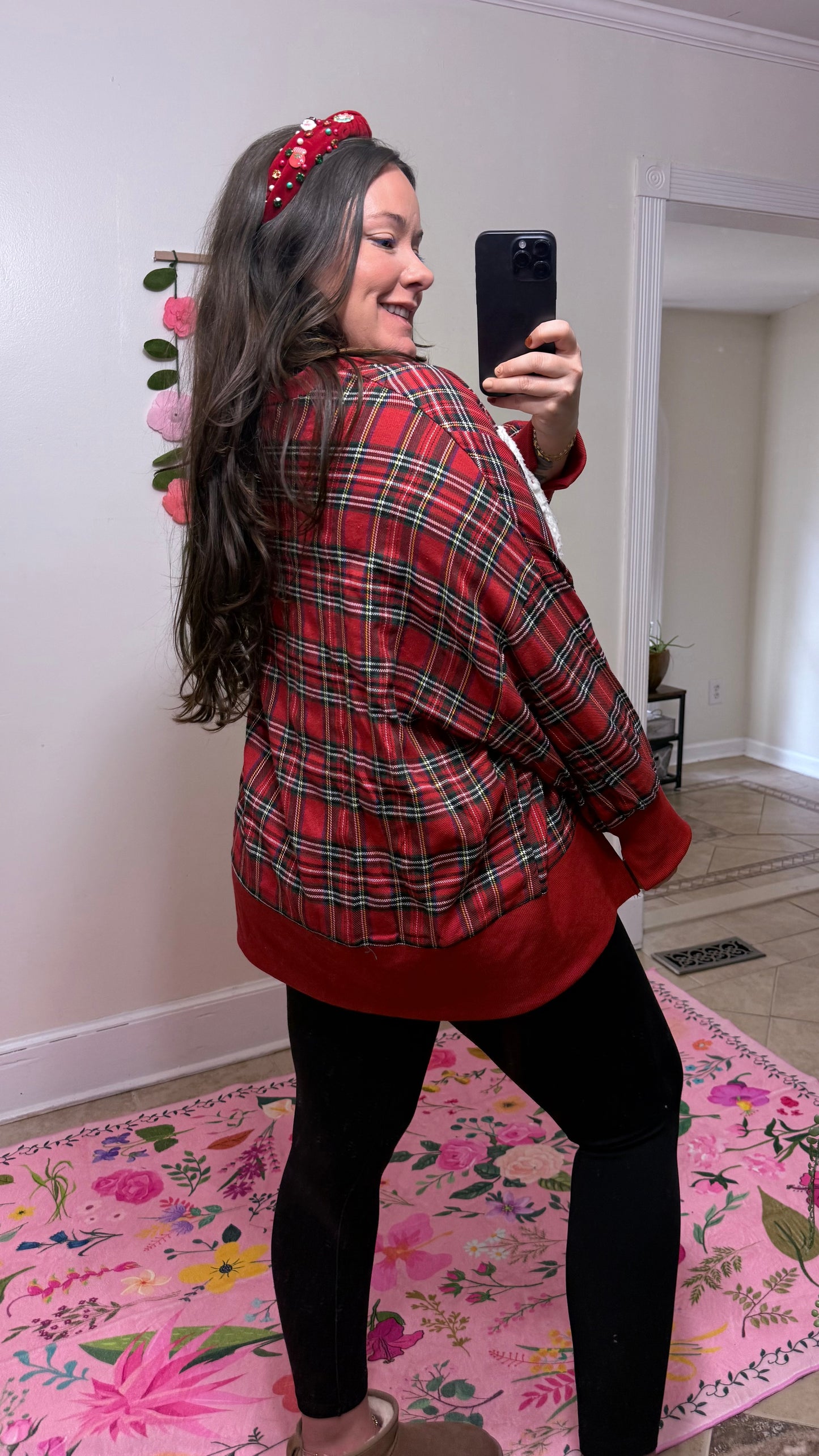 Merry & Bright Plaid Sweatshirt