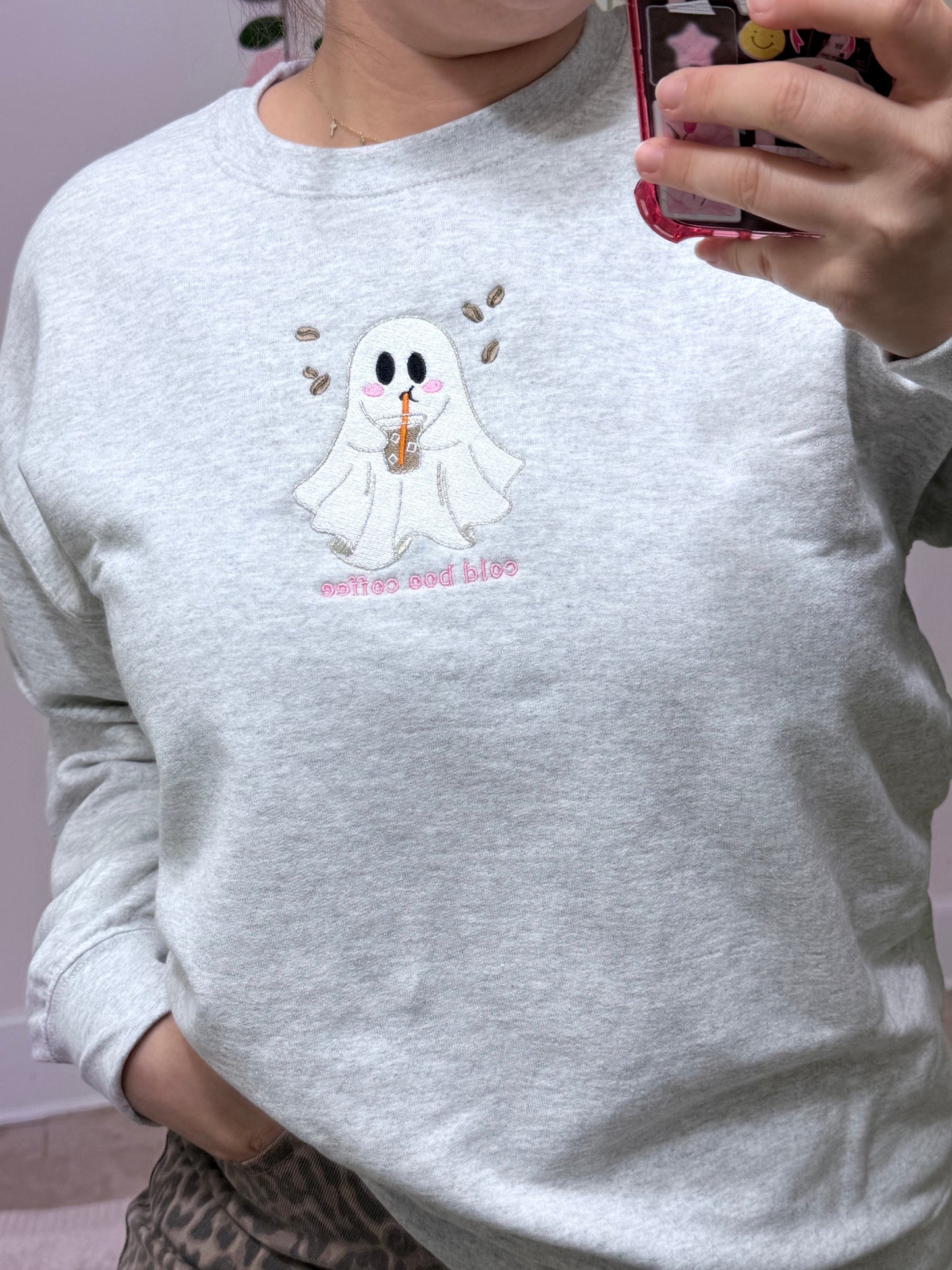 Cold Boo Embroidered Crewneck