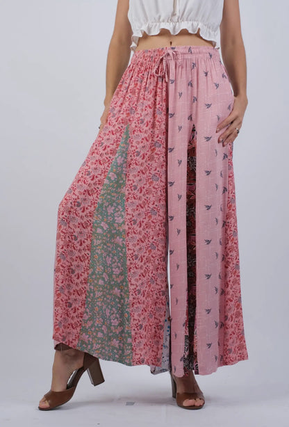 Petal Patch Pants – Boho Floral Mix