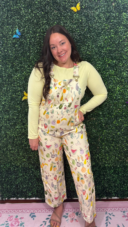 Cherries + Berries Overalls