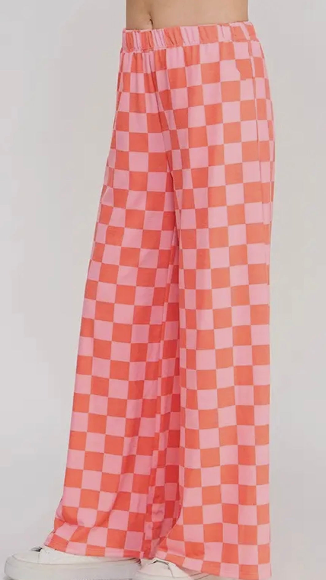 Pink Check Pants