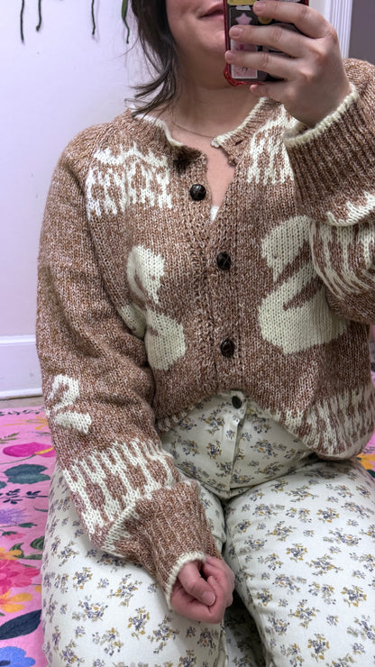 Brown Swan Cardi