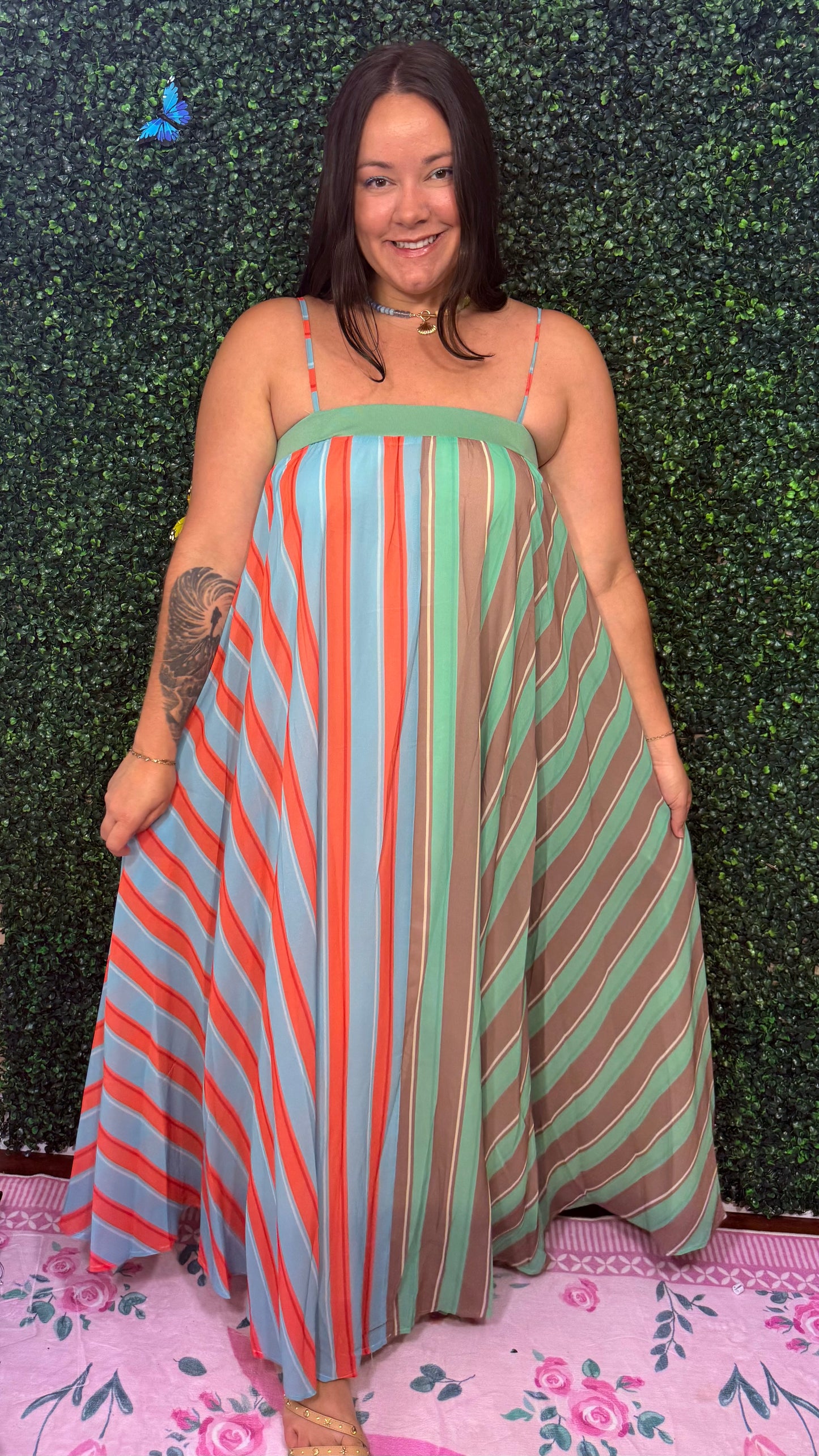 Serafina Striped Maxi