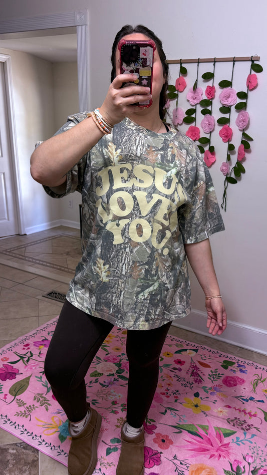 Jesus Loves You Camo Tee