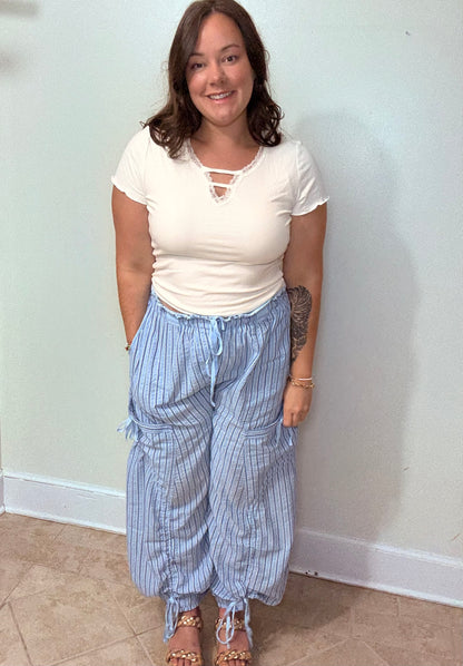 Cloud Cruiser Pants – Blue Stripe