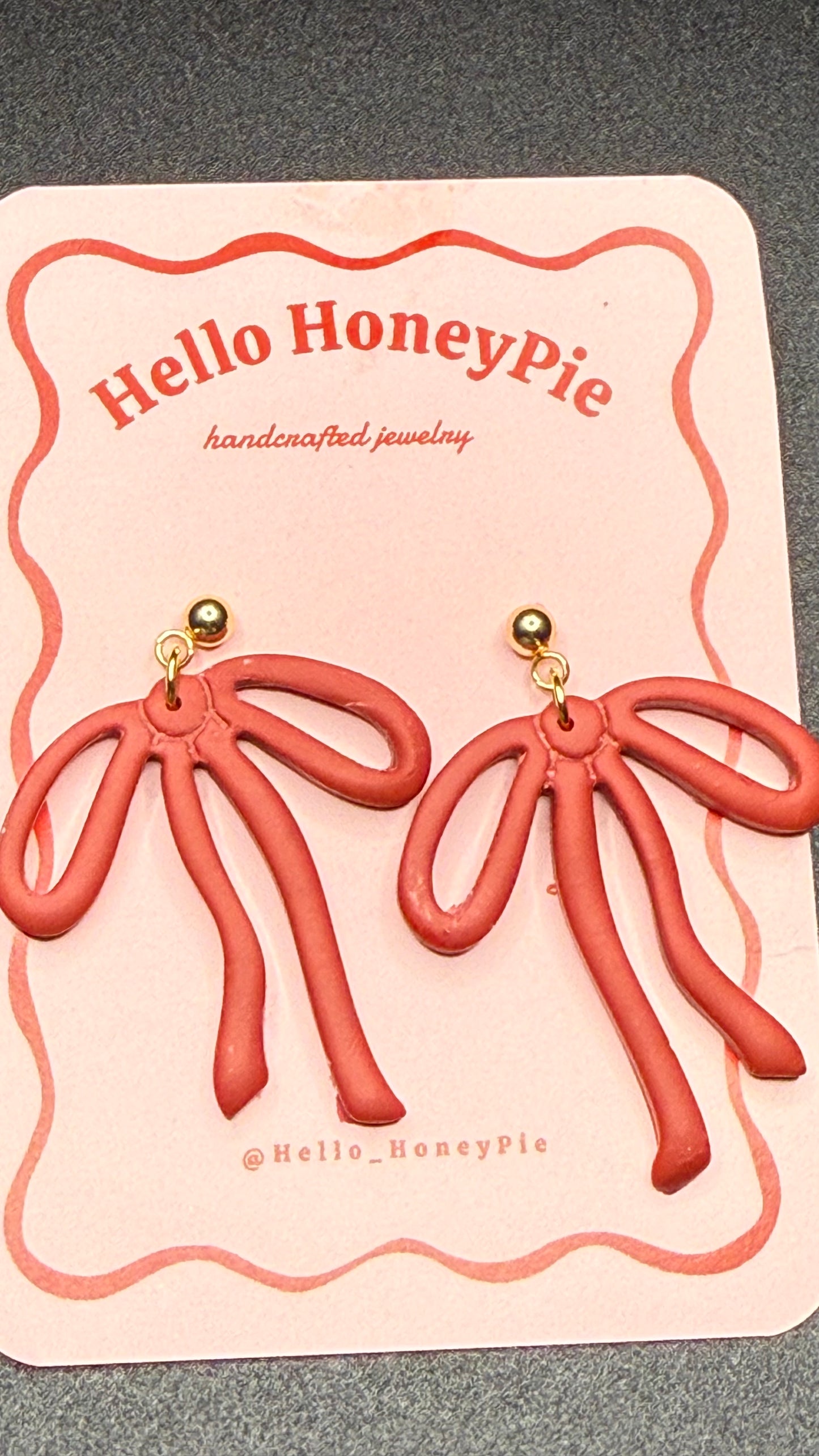 Teddy Bow - Burgundy