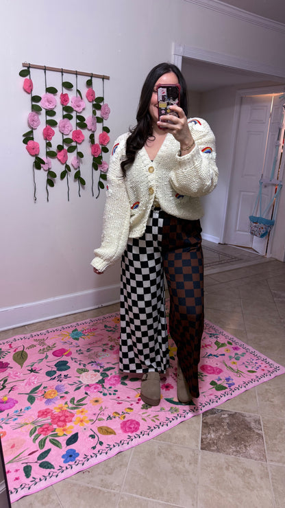 Chasing Rainbows Cardigan – Chunky Knit Rainbow Sweater