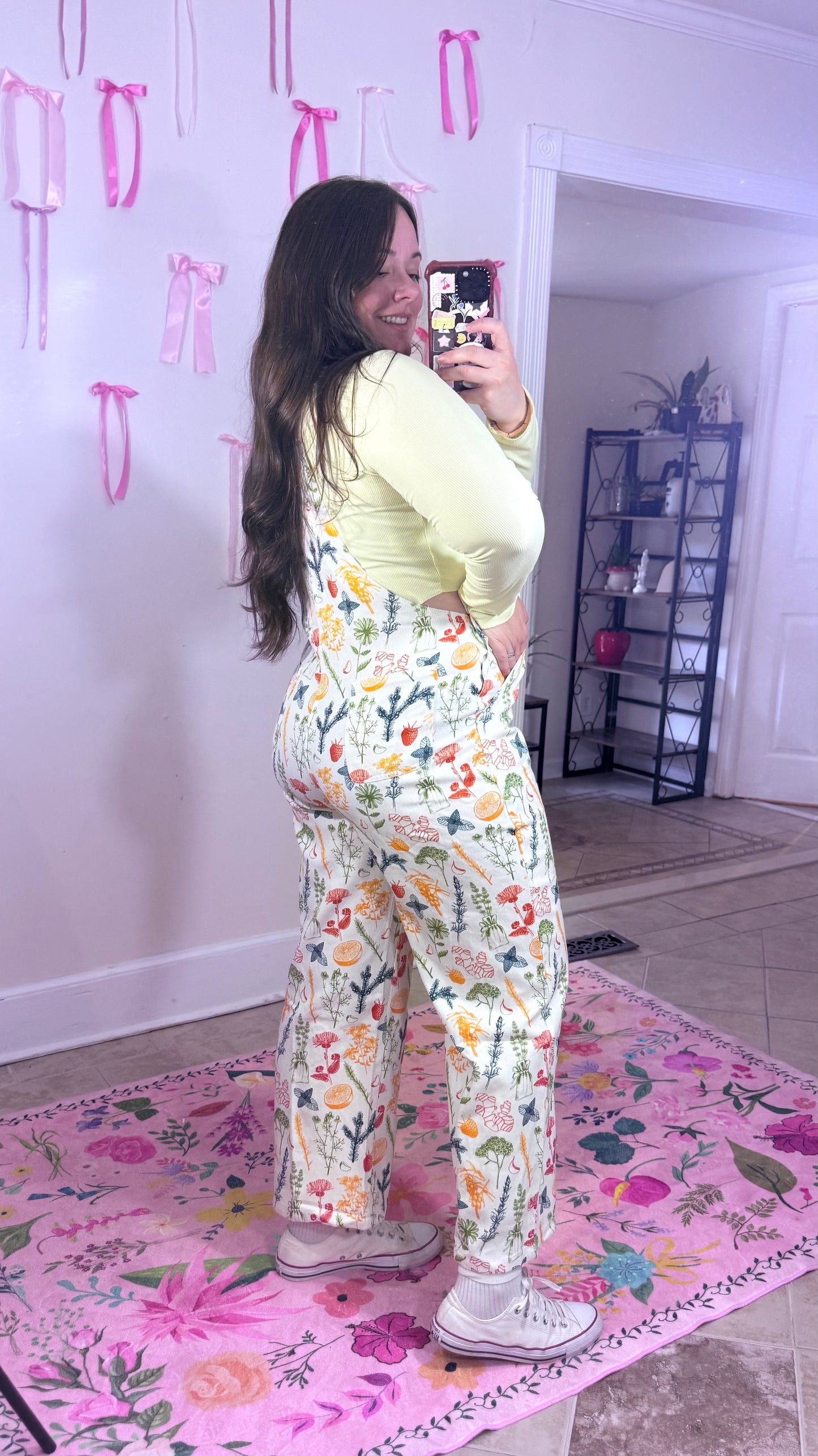 Citrus Print Overalls