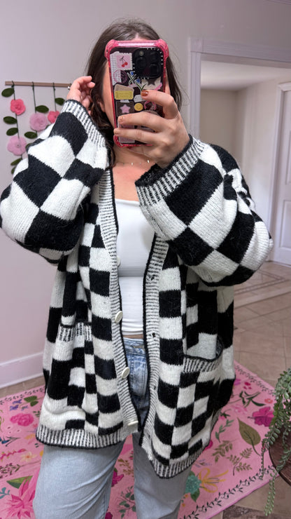 Checkmate Cozy Cardigan ♟️